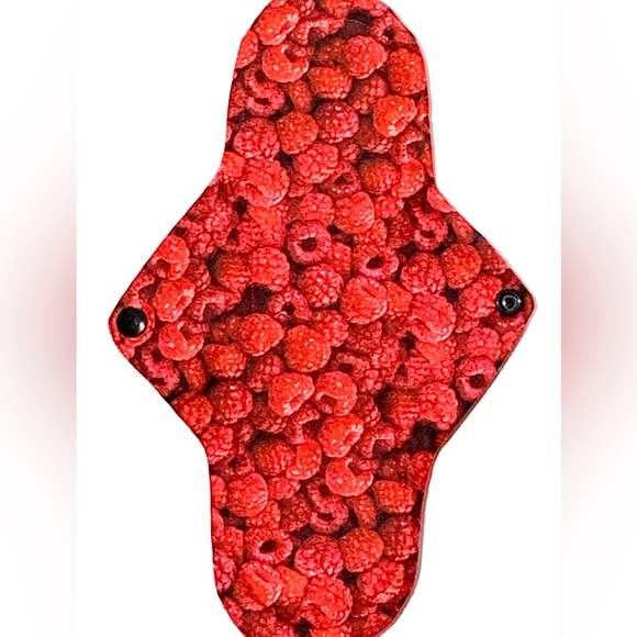 Three Heavy Plus Menstrual Pads in Fun Fruits, PUL and Zorb Canadian Cloth Pads - Picture 3 of 7